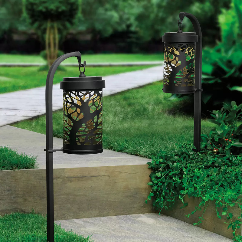 Naturally Solar Shepherd’s Hook Solar Landscape Lights, 2 Pack