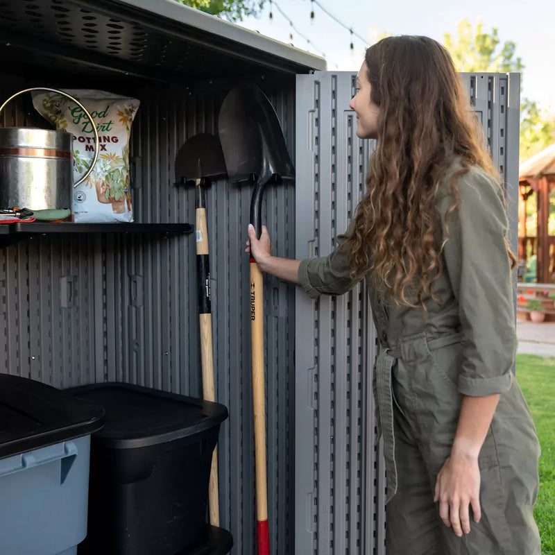 Lifetime 4ft 8" x 3ft 2" (1.47 x 0.97m) Rough Cut Vertical 2,060 Litre Storage Shed - Model 60375U