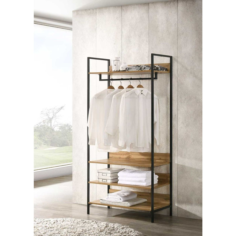 Large 4 Tier Open Wardrobe & Shelves 180cm, Coat & Garment Rack Hanging Rail Cloth Rack, Dryer Freestanding Wardrobe For Dressing Room, Bedroom