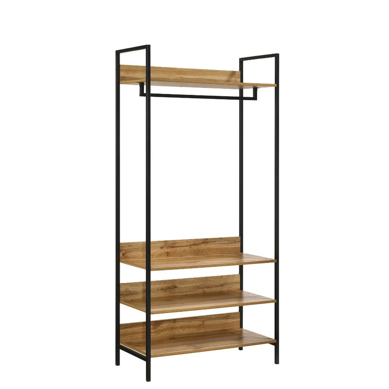 Large 4 Tier Open Wardrobe & Shelves 180cm, Coat & Garment Rack Hanging Rail Cloth Rack, Dryer Freestanding Wardrobe For Dressing Room, Bedroom