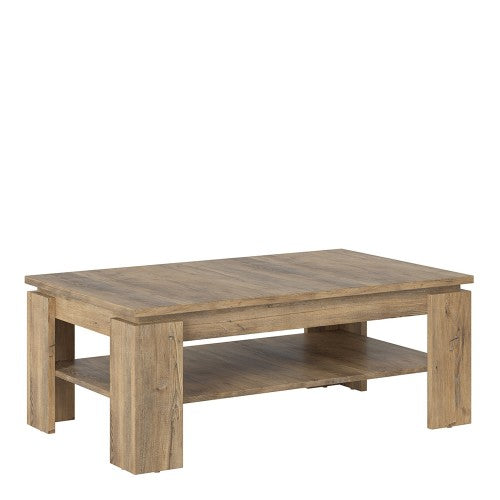 Luscanny Large coffee table in Chestnut and Matera Grey for Living Room, Bedroom, Office