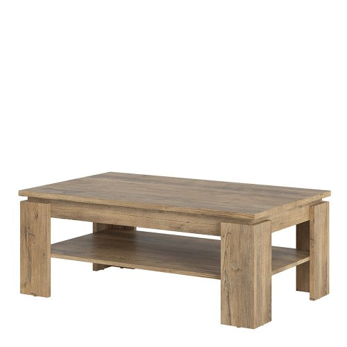 Luscanny Large coffee table in Chestnut and Matera Grey for Living Room, Bedroom, Office