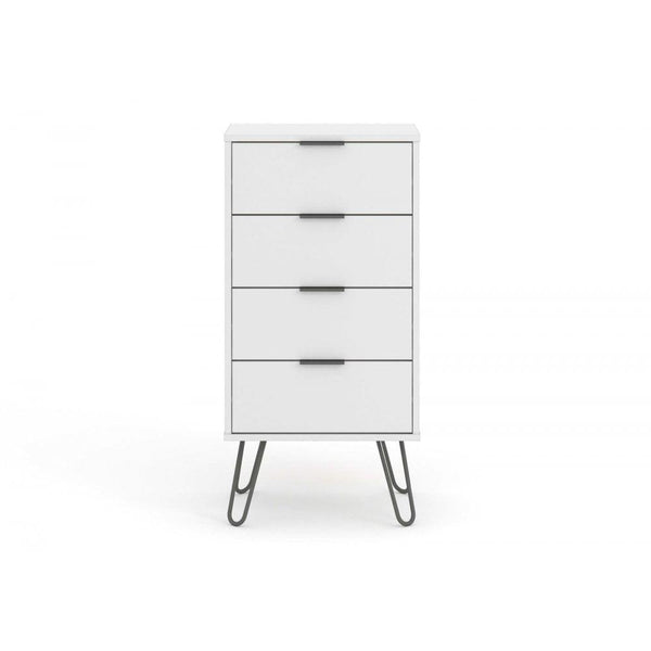 Henley White Narrow Chest