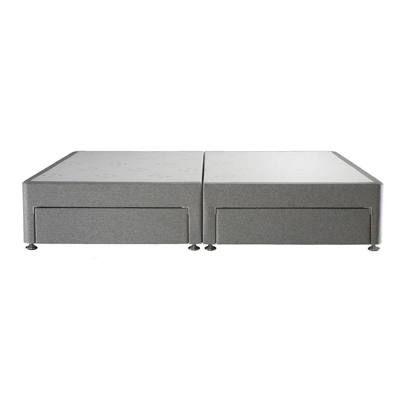 Sealy 4 Drawer Divan Base in Pebble in 4 Sizes