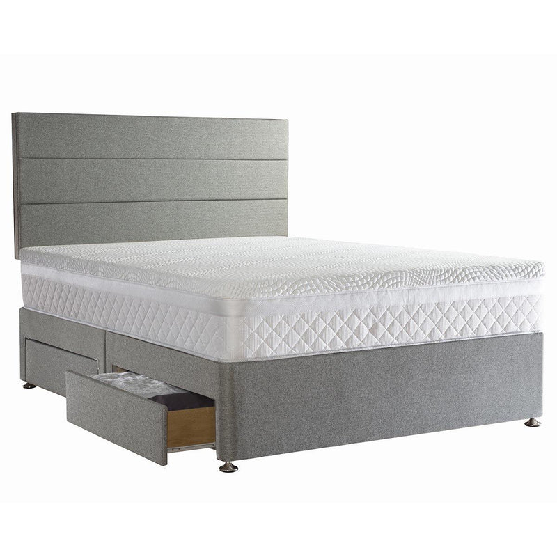 Sealy Kingston Pebble Grey Fabric Headboard in 4 Sizes