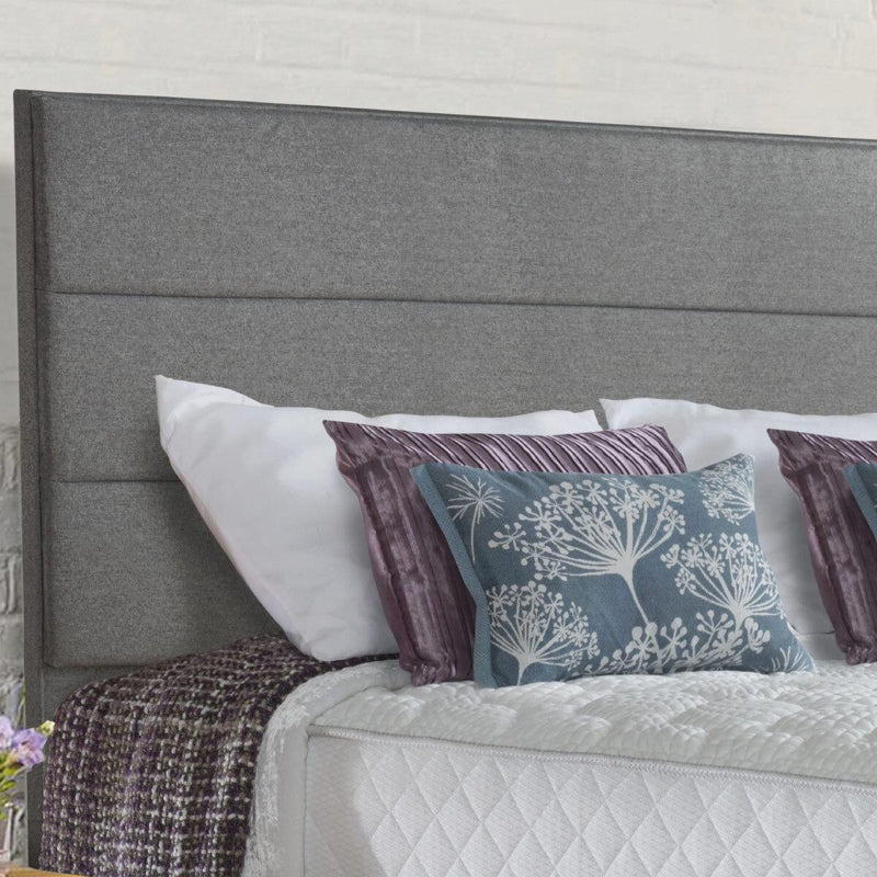 Sealy Monet Pebble Grey Fabric Full Height Headboard in 3 Sizes