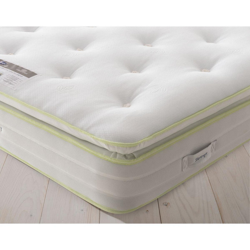 Silentnight 2200 Eco Comfort Breathe Mattress and Sandstone Full Ottoman Divan in 3 Sizes