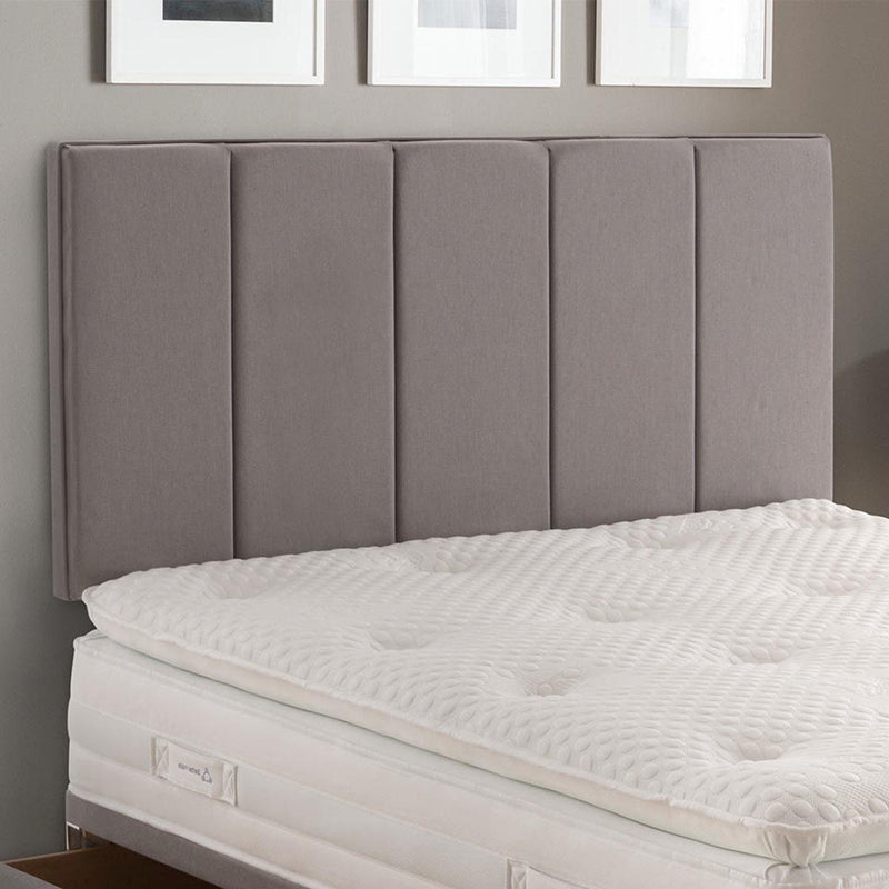 Silentnight Brescia Grey Fabric Headboard in 4 Sizes