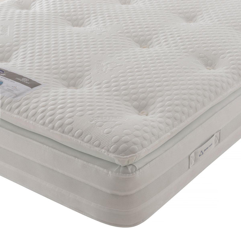 Silentnight Geltex 1850 Mattress and 4 Drawer Divan in Sandstone in 4 Sizes