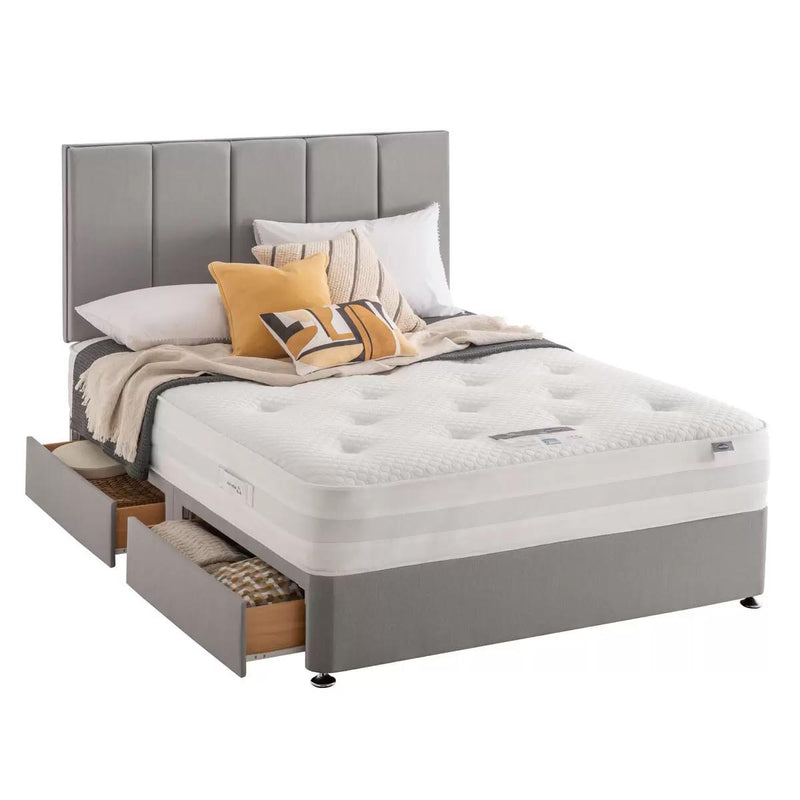 Silentnight Geltex 1000 Mattress and Slate Grey Divan in 4 Sizes