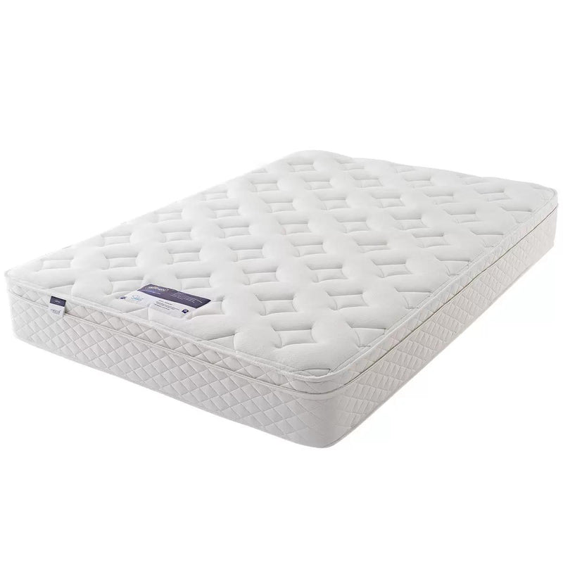 Silentnight Miracoil Memory Cushion Top Mattress and Divan in Grey in 5 Sizes