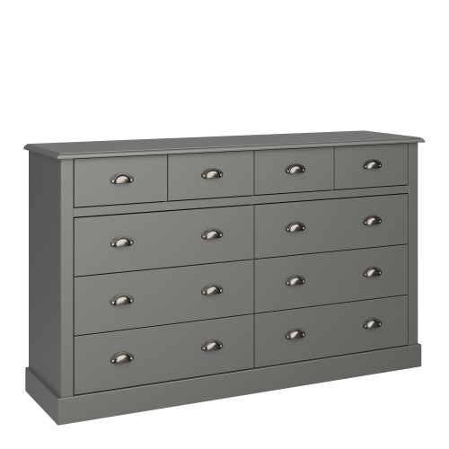 Luscanny Sandringham 4 + 6 Drawer Sideboard Off Grey Storage Unit