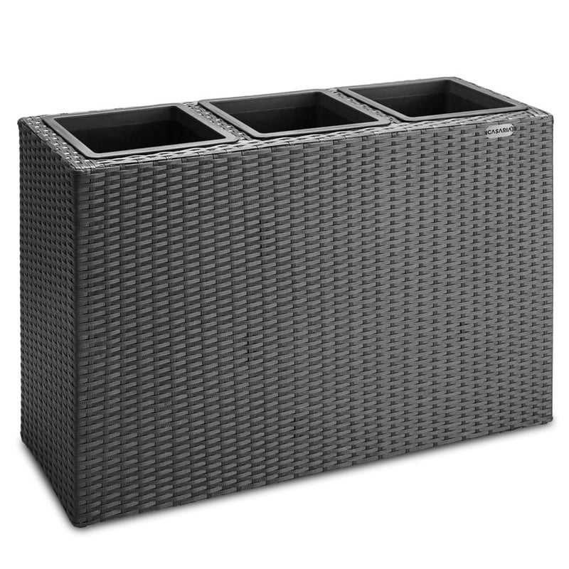 Rattan Flower Pot 83x30.5x60cm with 3 Pots