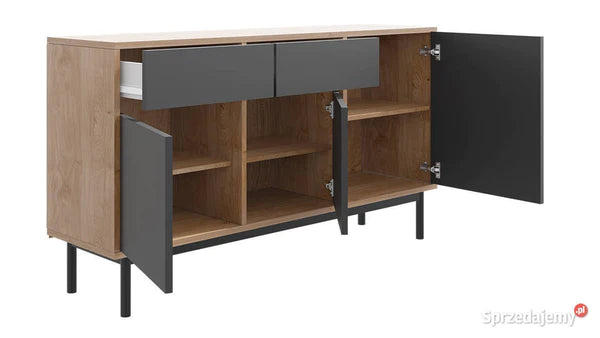 Luscanny La Fenzy Polished Wooden Sideboard Cabinet & TV Stand 154cm