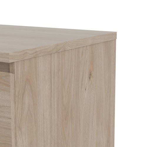 Luscanny Large 3 Drawers Bedside Cabinet Nightstand Table in Oak Storage Chest