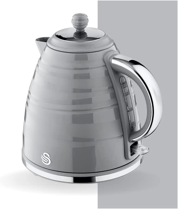 Swan SK31050GRN, Symphony 1.7 Litre Jug Kettle with Rapid Boil, 3000 Watts, Grey