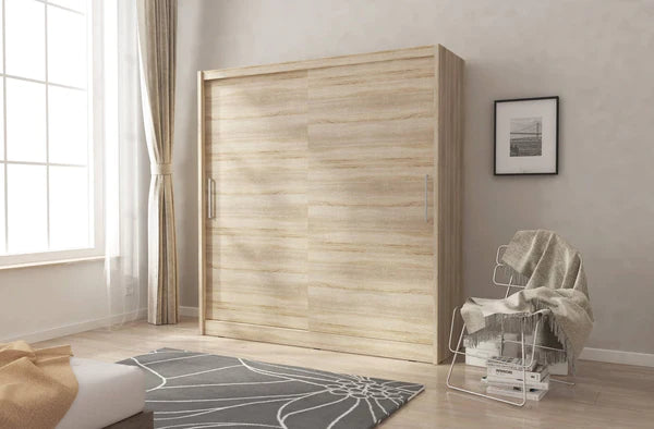 Luscanny Modern Large Stylish Sliding Wardrope Bedroom in 2 colours