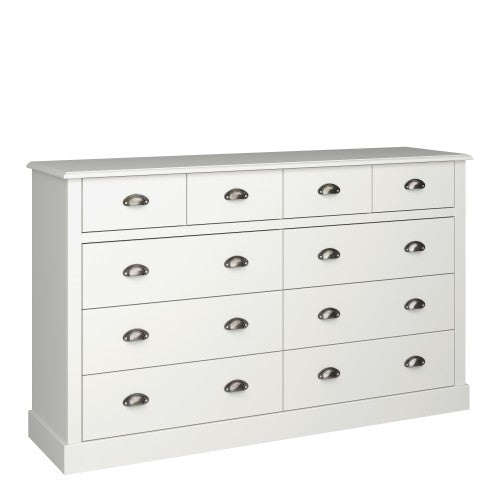 Luscanny Sandringham 4 + 6 Drawer Sideboard Off White Storage Unit