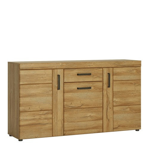 Luscanny Cortina 3 door 1 drawer sideboard in Grandson Oak