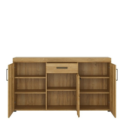 Luscanny Cortina 3 door 1 drawer sideboard in Grandson Oak